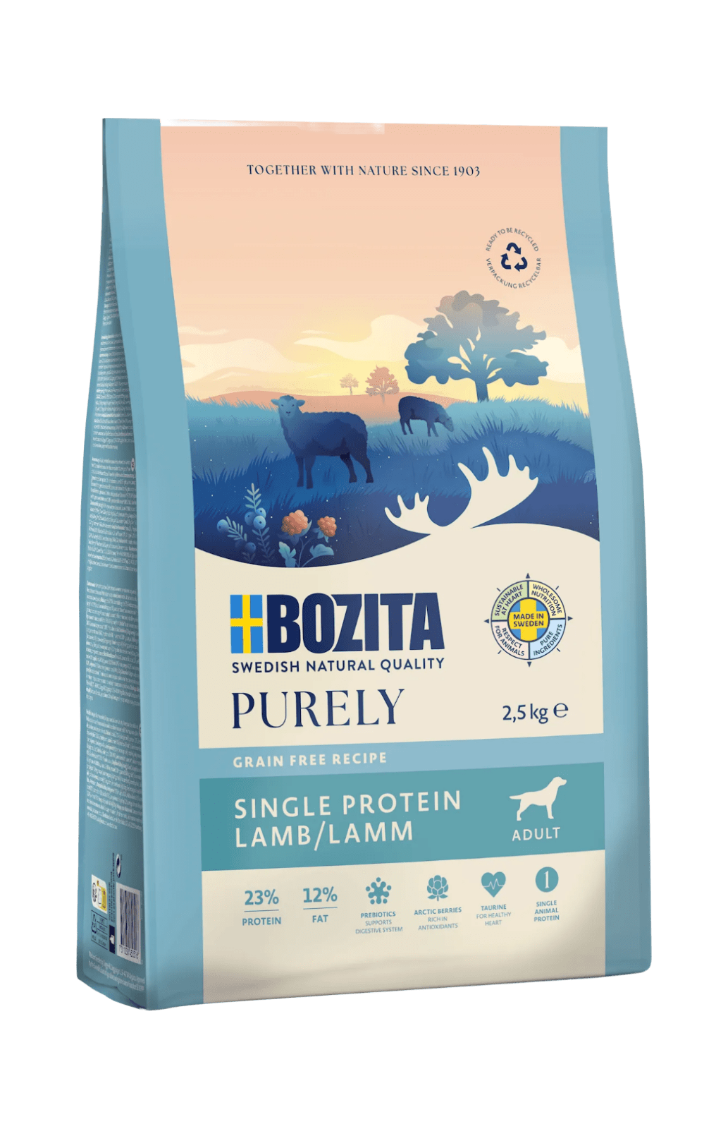 Bozita Dog Purely Adult Lamb - DjurZooBozita Dog Purely Adult LambBozita Dog Purely Adult LambBozita RoburDjurZooL4505173110304505162.5 kgBozita Dog Purely Adult Lamb